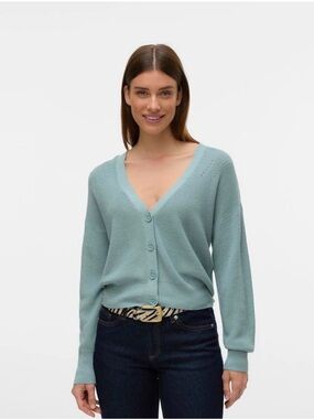 Vera Moda Light Sky Blue V-Neck Button Cardigan Sweater - Women